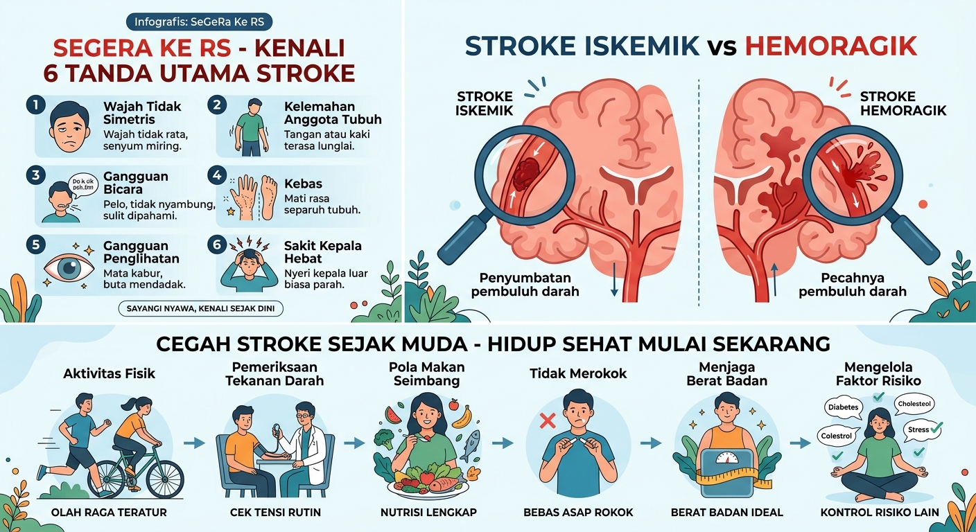 Stroke di Usia Muda: Kenali Gejala, Faktor Risiko, dan Kapan Harus ke Rumah Sakit